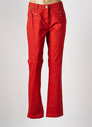 Jeans coupe slim taille normale taille normale orange THALASSA femme