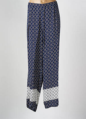 Pantalon droit bleu CHALOU pour femme