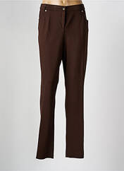 Pantalon slim marron FRANCE RIVOIRE pour femme seconde vue
