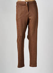 Pantalon slim marron FRANCK ANNA pour femme seconde vue
