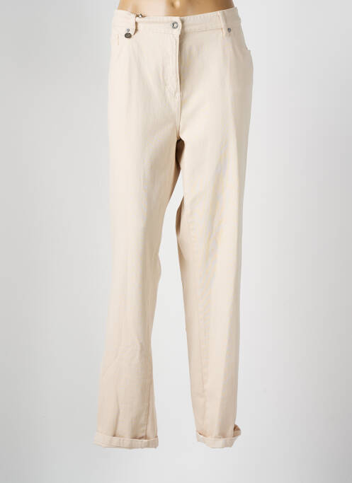 Jeans coupe slim beige SAINT JAMES pour femme