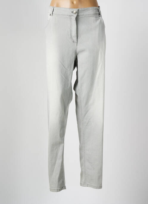 Jeans coupe slim gris CHALOU pour femme