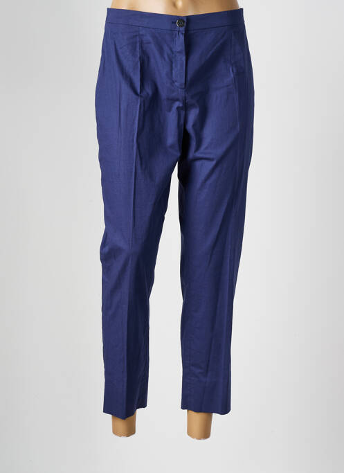 Pantalon 7/8 bleu ELENA MIRO pour femme