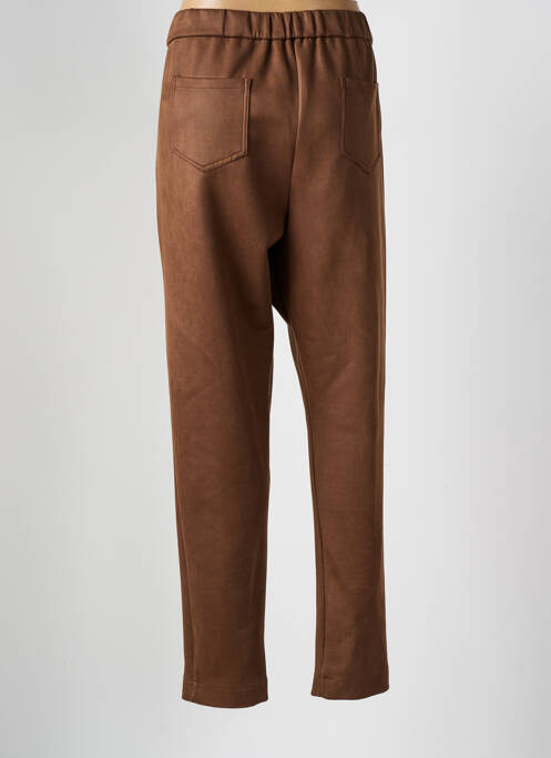 Pantalon chino marron FRANCK ANNA pour femme