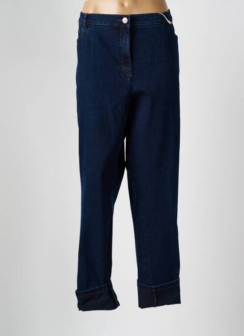 Pantalon droit bleu GEVANA pour femme