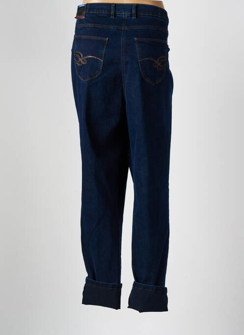 Pantalon droit bleu GEVANA pour femme