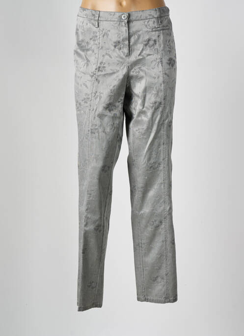Pantalon droit gris FRANK WALDER pour femme