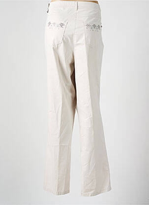 Pantalon droit stretch beige TONI femme
