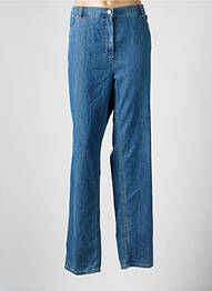 Jeans coupe droite stretch taille normale bleu TONI femme