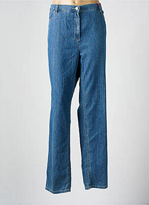 Jeans coupe droite stretch taille normale bleu TONI femme