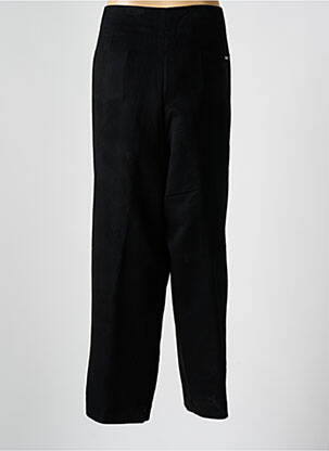 Pantalon droit tissage popeline taille normale noir ALICE ET BARNABE femme