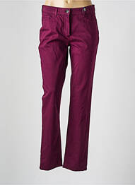 Pantalon slim tissage popeline taille normale violet ATELIER GARDEUR femme