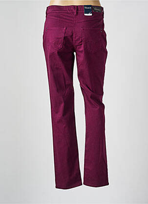 Pantalon slim tissage popeline taille normale violet ATELIER GARDEUR femme