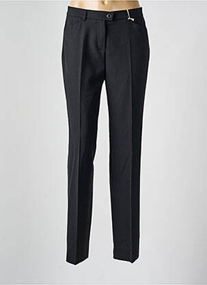 Pantalon slim tissage popeline taille normale noir TONI femme
