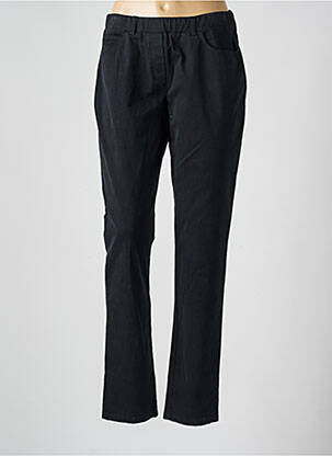 Pantalon droit stretch taille normale noir FRANCE RIVOIRE femme