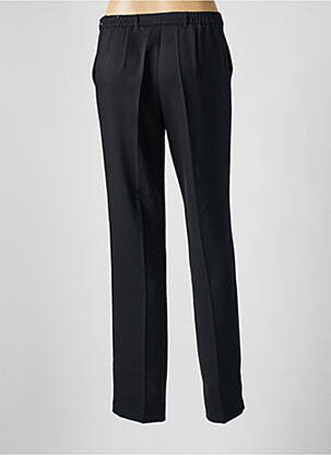 Pantalon droit fermeture zippée sous rabat boutonné taille normale noir FRANK WALDER femme