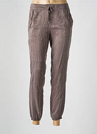 Pantalon slim taille élastique taille normale marron TUZZI femme