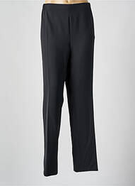 Pantalon droit tissage crêpe taille normale noir FRANCE RIVOIRE femme