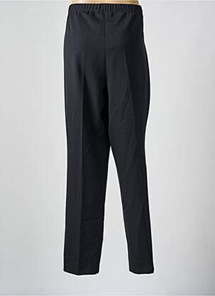 Pantalon droit tissage crêpe taille normale noir FRANCE RIVOIRE femme