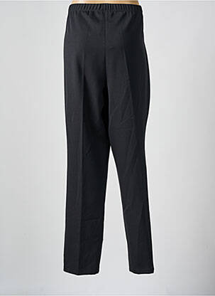 Pantalon droit tissage crêpe taille normale noir FRANCE RIVOIRE femme