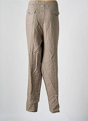 Pantalon droit taille élastique taille normale marron MERI & ESCA femme