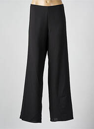 Pantalon droit tissage crêpe taille normale noir ANDAMIO femme