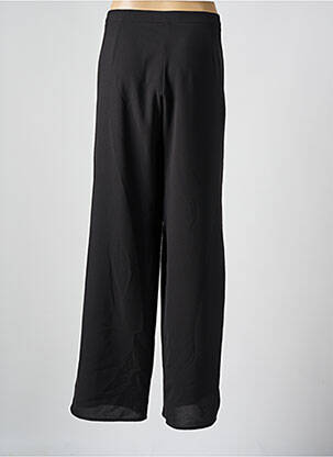 Pantalon droit tissage crêpe taille normale noir ANDAMIO femme