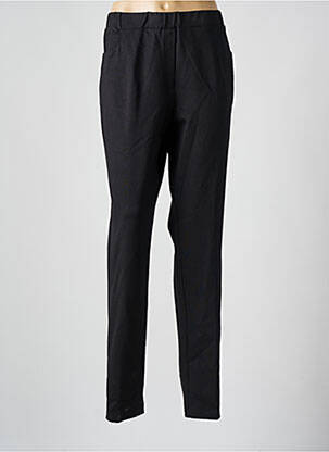 Pantalon slim taille élastique taille normale noir FRANCE RIVOIRE femme