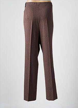 Pantalon droit stretch taille normale marron TONI femme