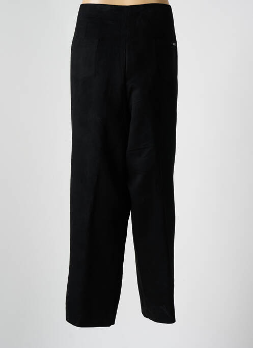 Pantalon droit tissage popeline taille normale noir ALICE ET BARNABE femme