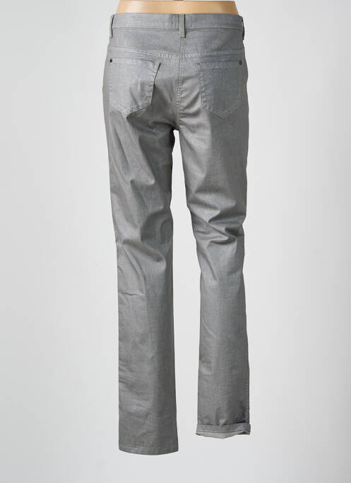 Pantalon slim stretch taille normale gris FRANK WALDER femme