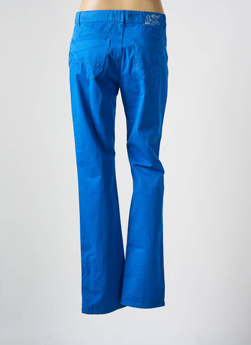Pantalon droit stretch taille normale bleu SABATIER femme