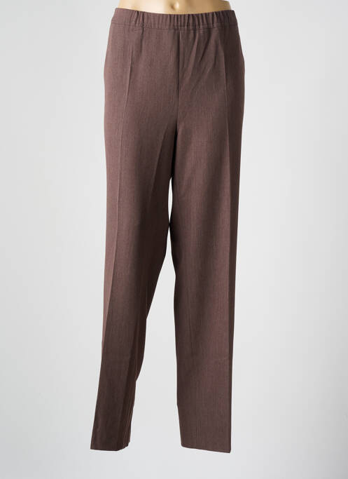 Pantalon droit marron TONI pour femme