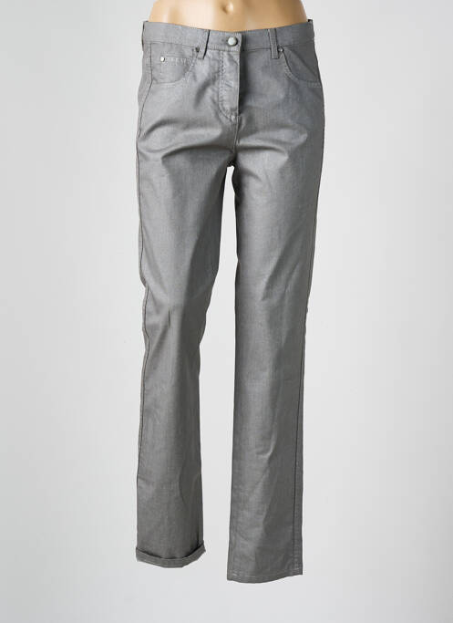 Pantalon slim gris FRANK WALDER pour femme