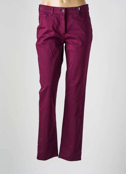 Pantalon slim violet ATELIER GARDEUR pour femme