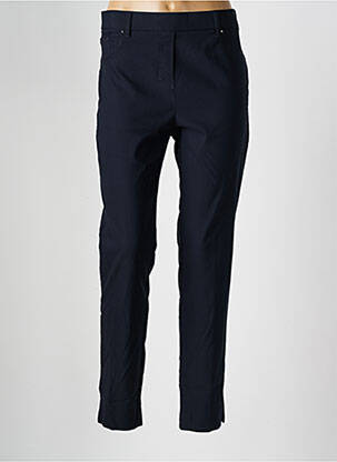 Pantalon slim taille élastique bleu ELENA MIRO femme