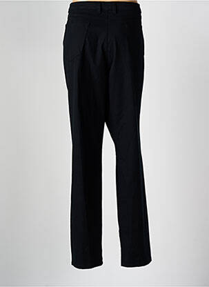 Pantalon droit fermeture zippée sous rabat boutonné noir SAINT HILAIRE femme