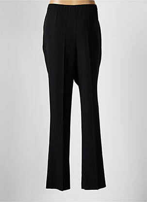 Pantalon droit fermeture zippée sous rabat boutonné noir GEVANA femme