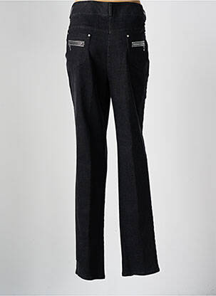 Jeans coupe droite poches noir QUATTRO femme