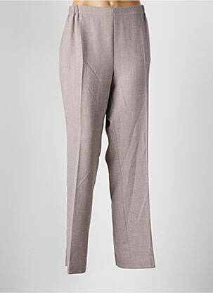 Pantalon droit taille élastique gris FRANCE RIVOIRE femme