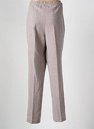 Pantalon droit taille élastique gris FRANCE RIVOIRE femme