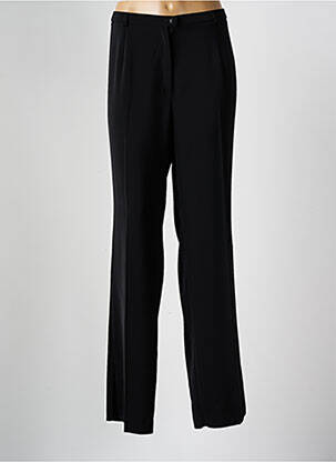 Pantalon droit fermeture zippée sous rabat boutonné noir CHRISTIAN MARRY femme