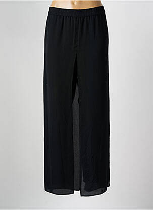Pantalon large taille élastique noir FRANK WALDER femme