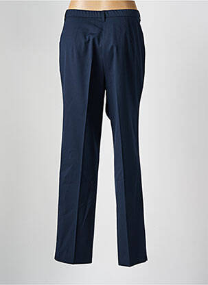 Pantalon droit fermeture zippée sous rabat boutonné bleu SOMMERMANN femme