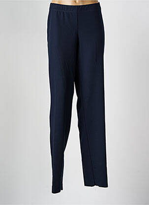 Pantalon droit coupe droite bleu ELENA MIRO homme
