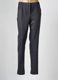 Pantalon droit fermeture zippée sous rabat boutonné gris FRANCE RIVOIRE femme