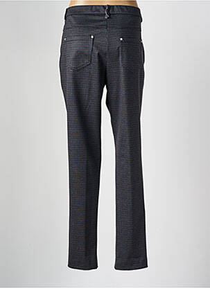 Pantalon droit fermeture zippée sous rabat boutonné gris FRANCE RIVOIRE femme