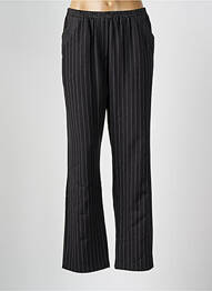 Pantalon droit taille élastique noir FRANCK ANNA femme