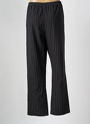 Pantalon droit taille élastique noir FRANCK ANNA femme