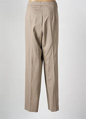 Pantalon droit beige ELENA MIRO pour femme seconde vue